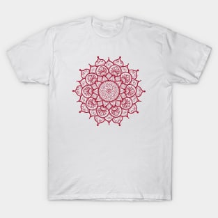 Mandala Love - Brick Red T-Shirt